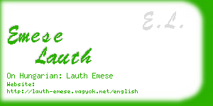 emese lauth business card